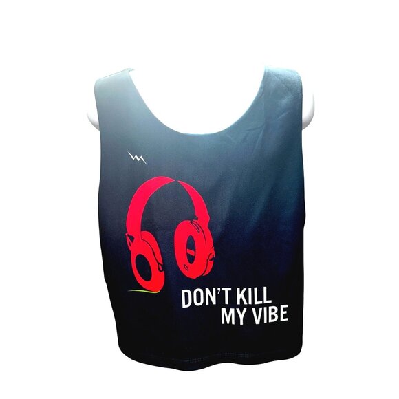 CCC Patriotic USA Flag Reversible Dont Kill My Vibe Lightweight Sleeveless Jerse - Picture 5 of 7